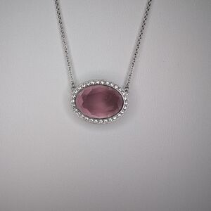 Origami Owl Purple Prism Locket Necklace